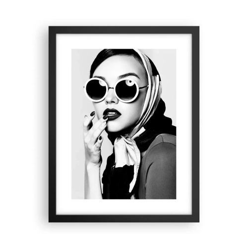 Plakat w czarnej ramie - Pozdrowienia z lat 60. - 30x40 cm