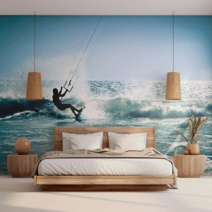 Fototapeta Samoprzylepna Deluxe Sticker - Daj się ponieść - Sport, Kitesurfing, Morze - 300x210 cm