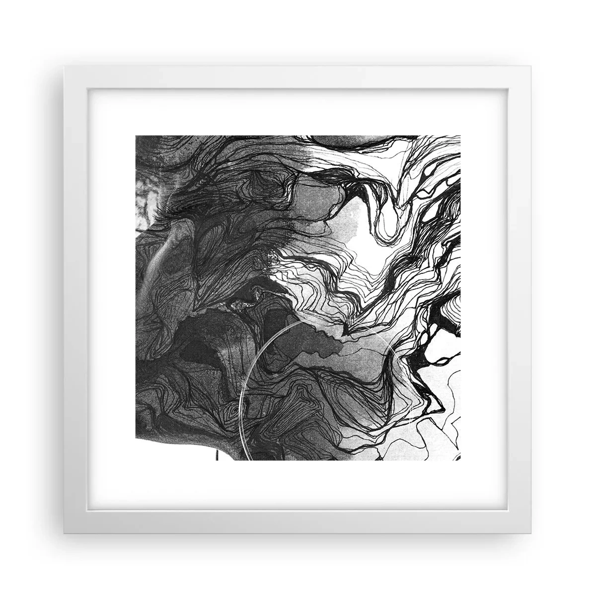 Plakat w białej ramie - Zaplątana w marzeniach - 30x30 cm