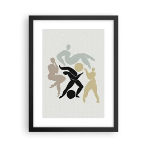Plakat w czarnej ramie - Ruch dla zdrowia i dla urody - 30x40 cm