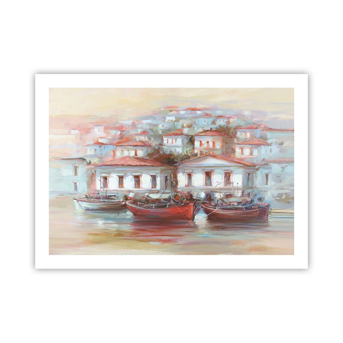 Plakat - Szczęśliwe miasteczko - 70x50 cm