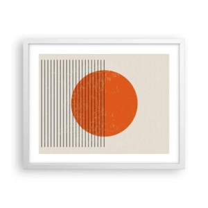 Plakat w białej ramie - Zawsze słońce - 50x40 cm