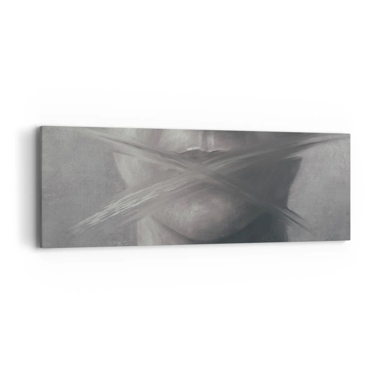 Obraz na płótnie - Ani słowa - 90x30 cm