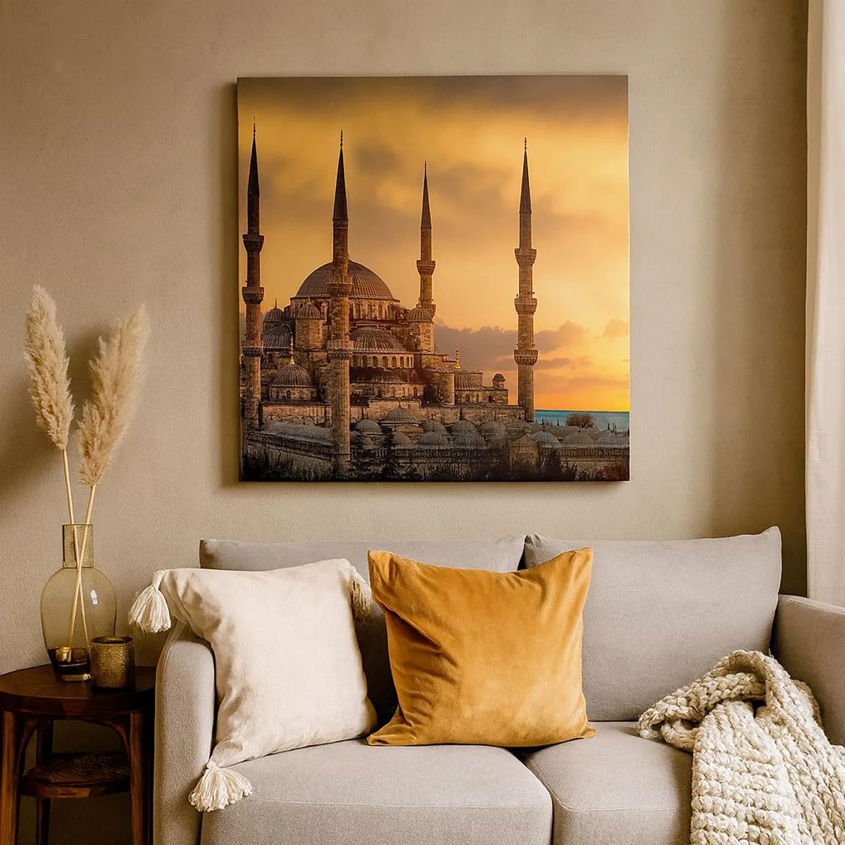 Obraz na płótnie - Bóg jest wielki - 30x30 cm