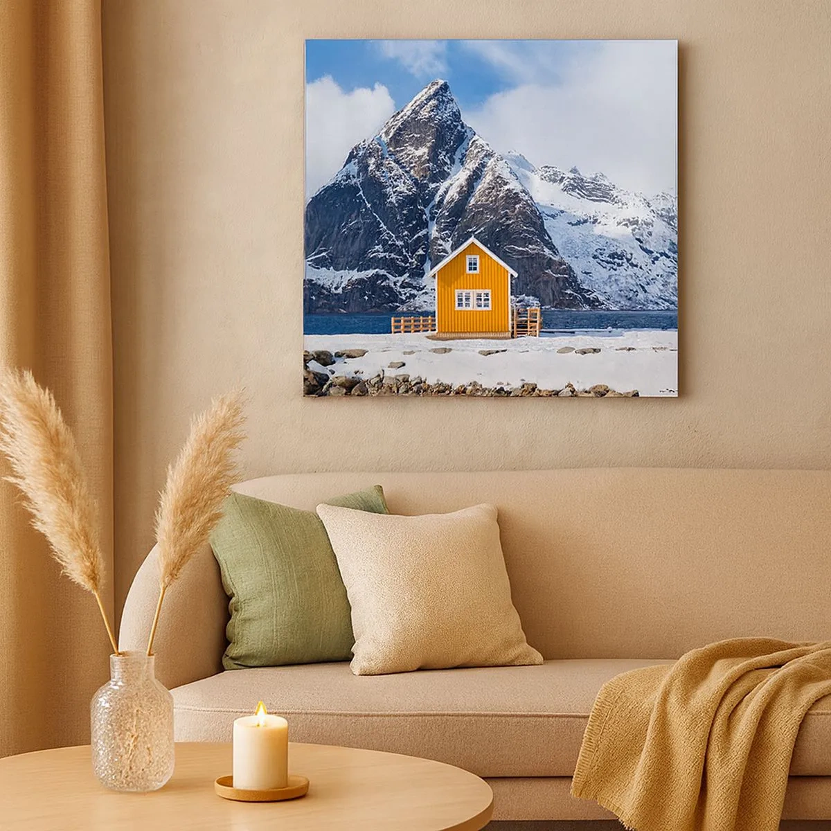 Obraz na płótnie - Skandynawskie wakacje - 30x30 cm