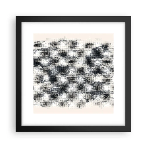 Plakat w czarnej ramie - Mglista kompozycja - 30x30 cm