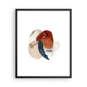Plakat w czarnej ramie - Owalna kompozycja - 40x50 cm