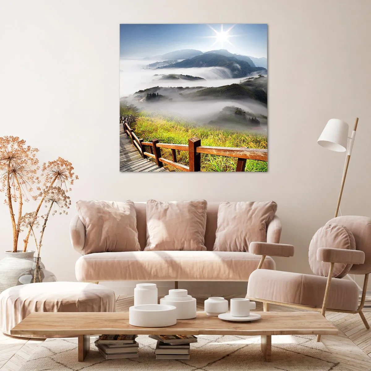 Obraz na płótnie - Utkane z blasku i mgły - 70x70 cm