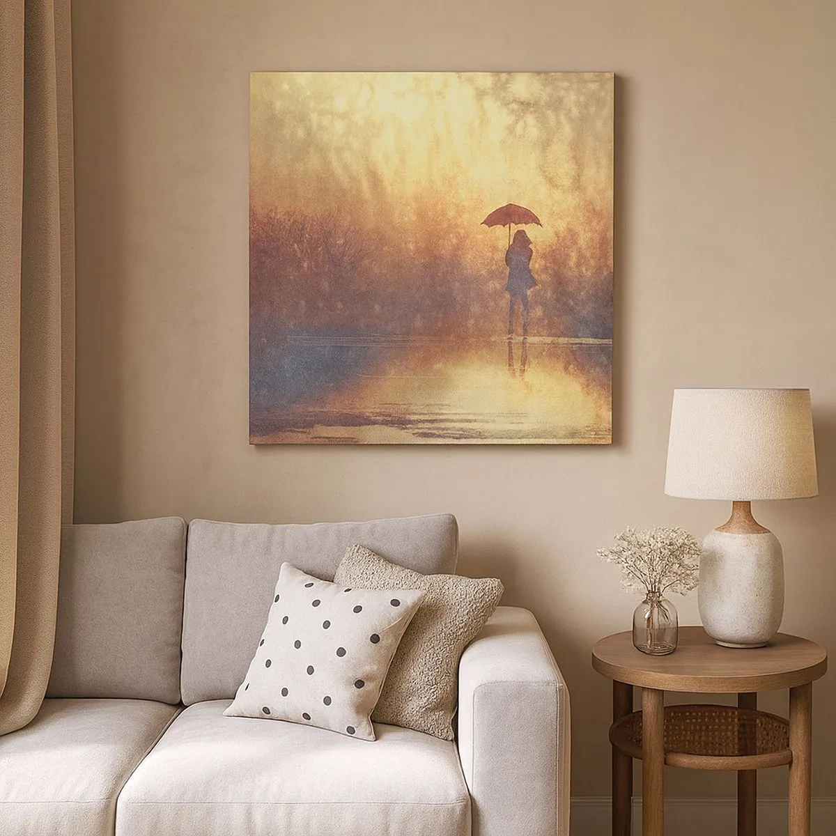 Obraz na płótnie - Czuję, że ktoś na mnie patrzy - 30x30 cm