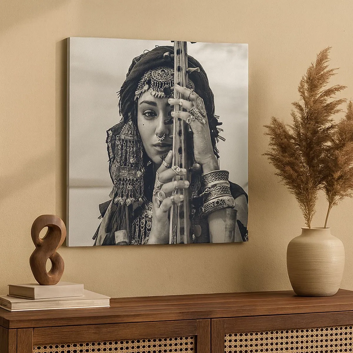 Obraz na płótnie - Sama muzyka orientu - 30x30 cm