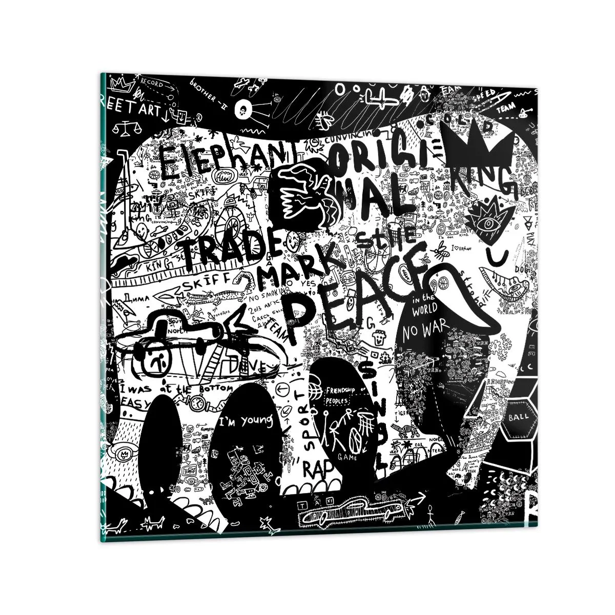 Obraz na szkle - Bogaty świat ulicy - 40x40 cm