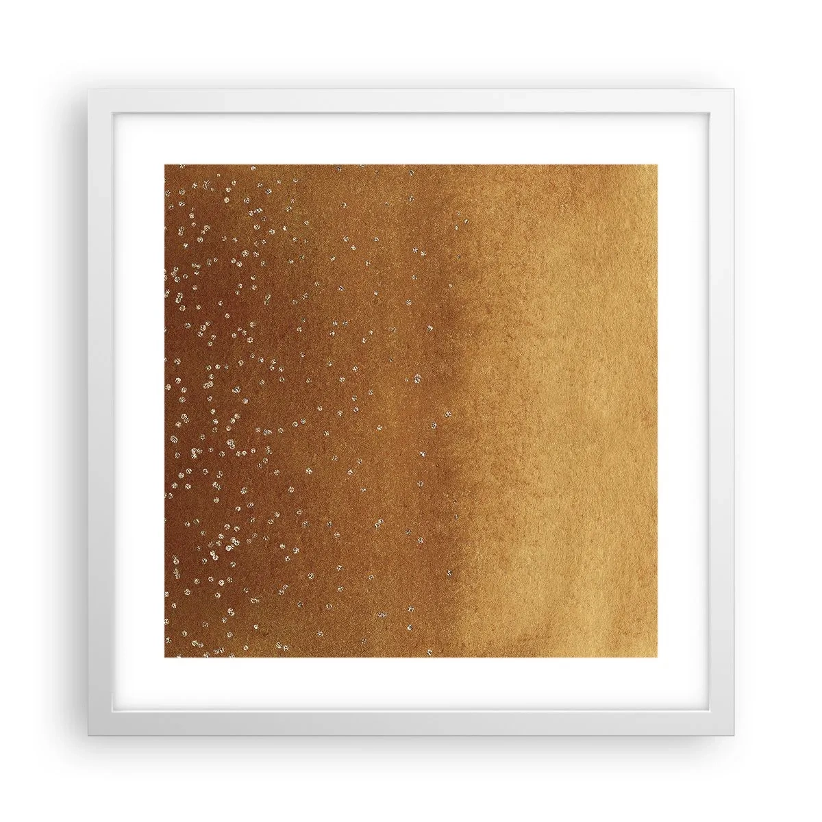 Plakat w białej ramie - Narodziny światła - 40x40 cm