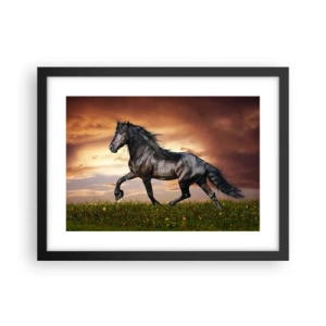 Plakat w czarnej ramie - Czarny książę - 40x30 cm