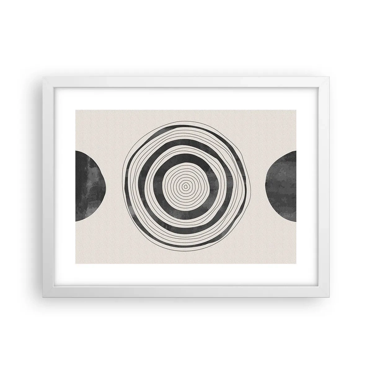 Plakat w białej ramie - Ważne to co pomiędzy - 40x30 cm