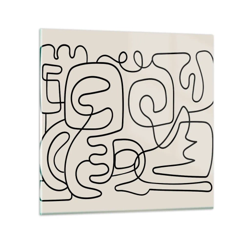 Obraz na szkle - Po śladzie - 60x60 cm