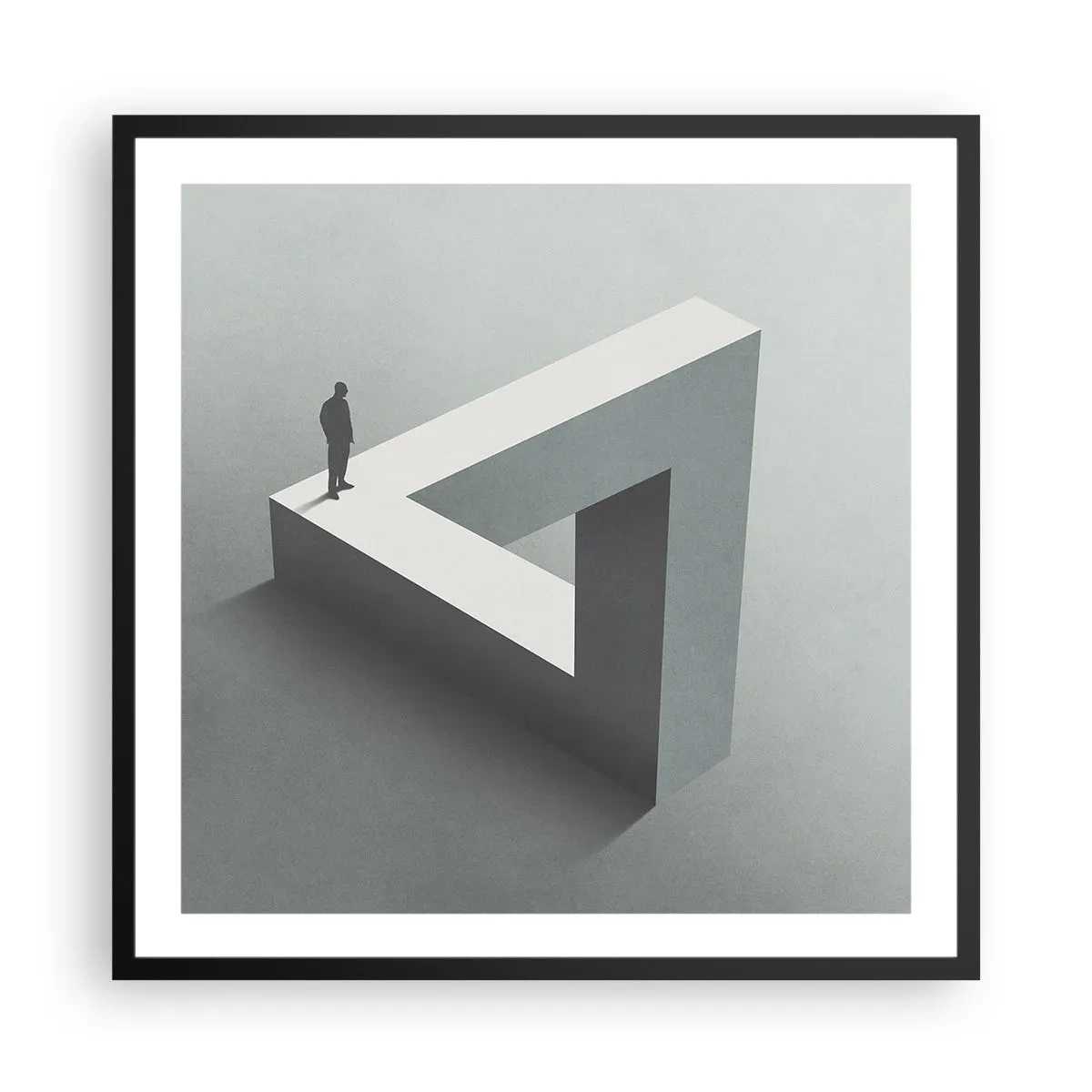 Plakat w czarnej ramie - A jednak możliwe - 60x60 cm