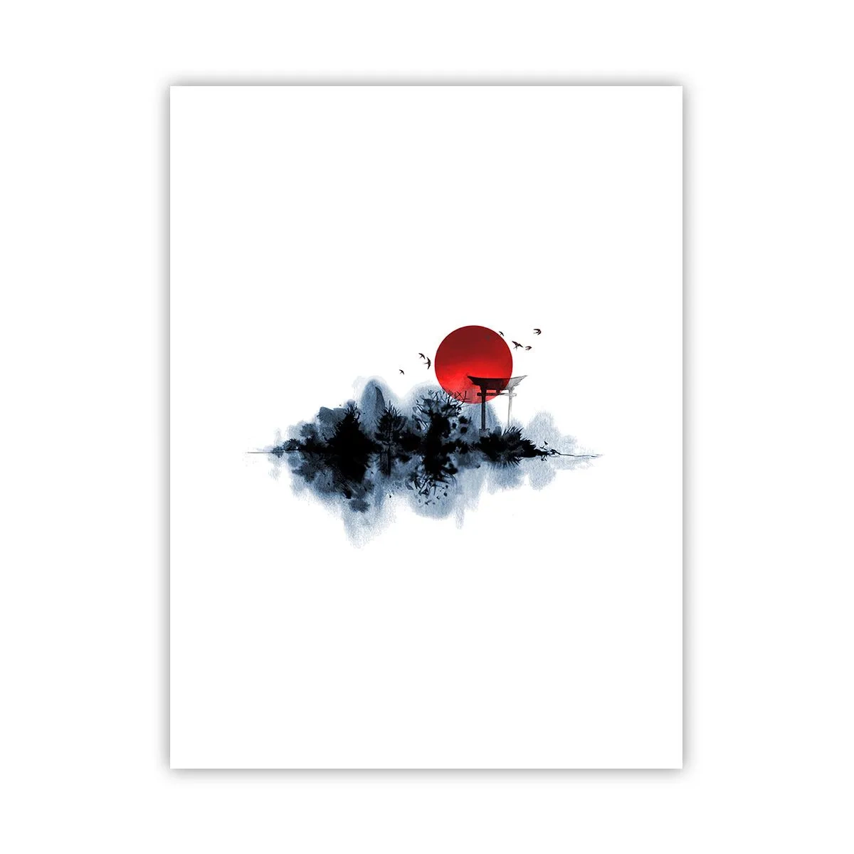 Plakat - Japoński widok - 30x40 cm