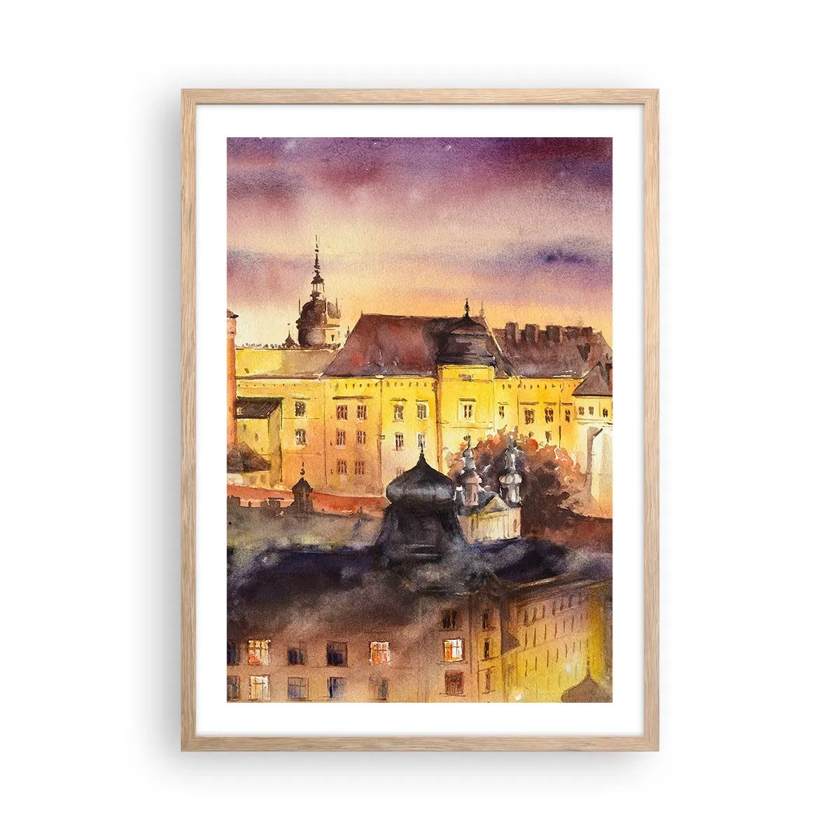 Plakat w ramie jasny dąb - Historia i baśń - 50x70 cm