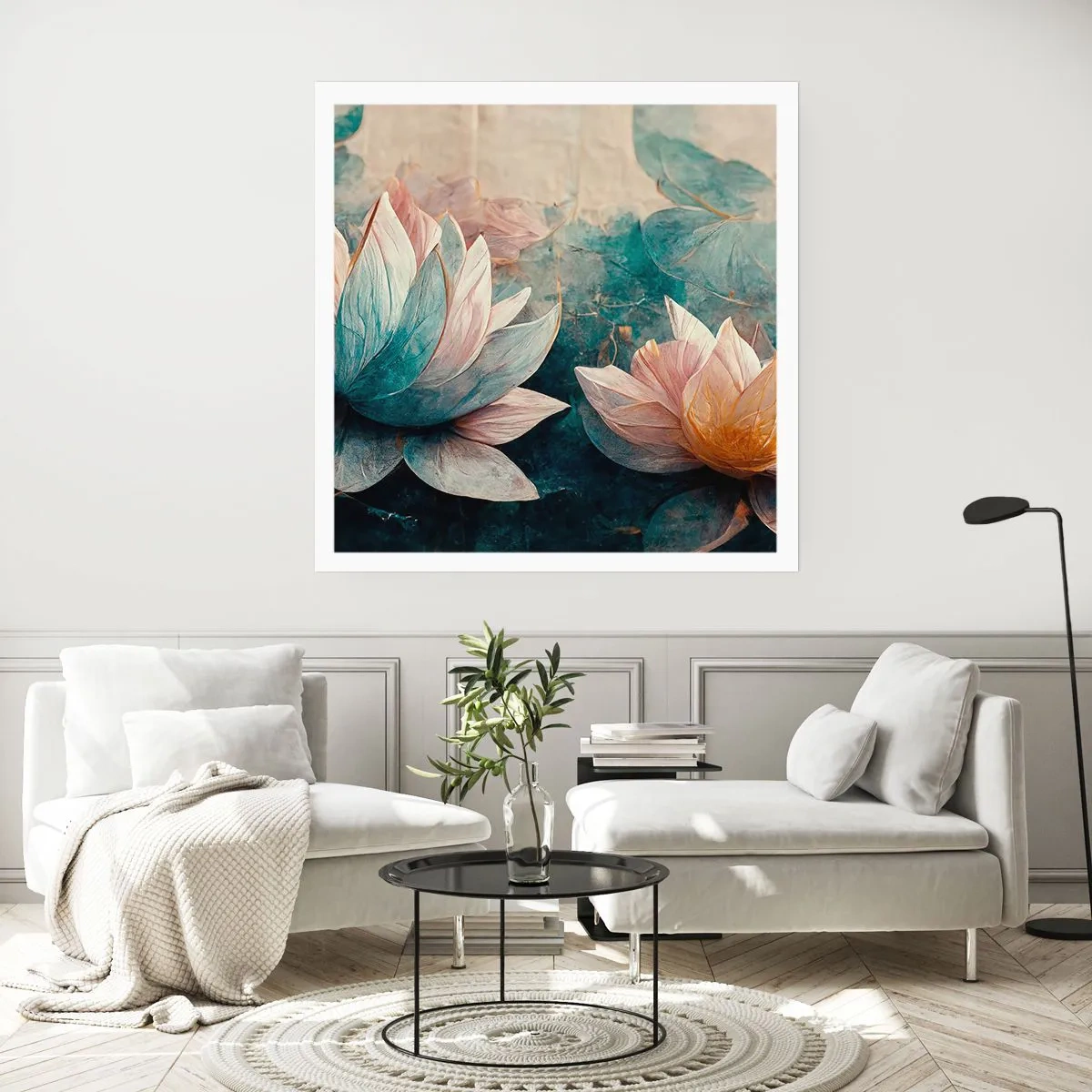 Plakat - Gwiazdy jeziora - 30x30 cm