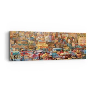 Obraz na płótnie - Stambulska opowieść - 90x30 cm