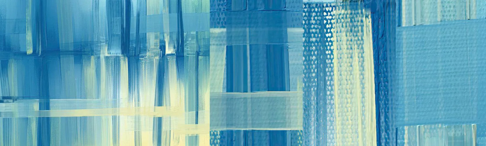 Fototapeta Próbka Samoprzylepna Deluxe Sticker - Kompozycja w turkusie - Abstrakcja, Pasy, Morski - 100x30 cm