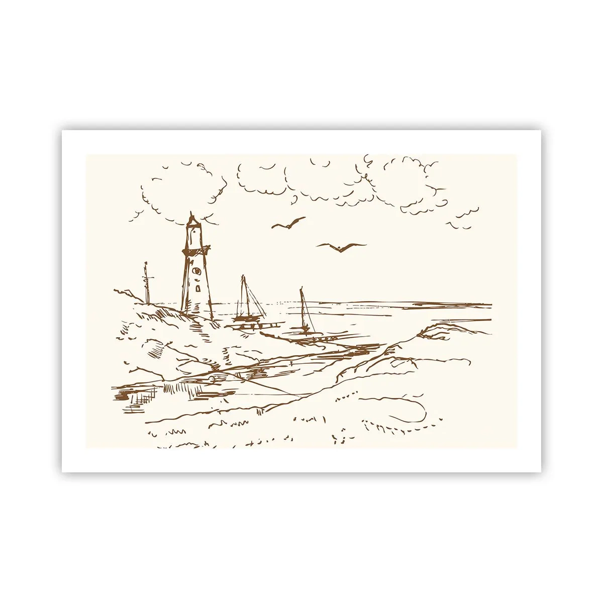 Plakat - Zarys wspomnienia lata - 70x50 cm