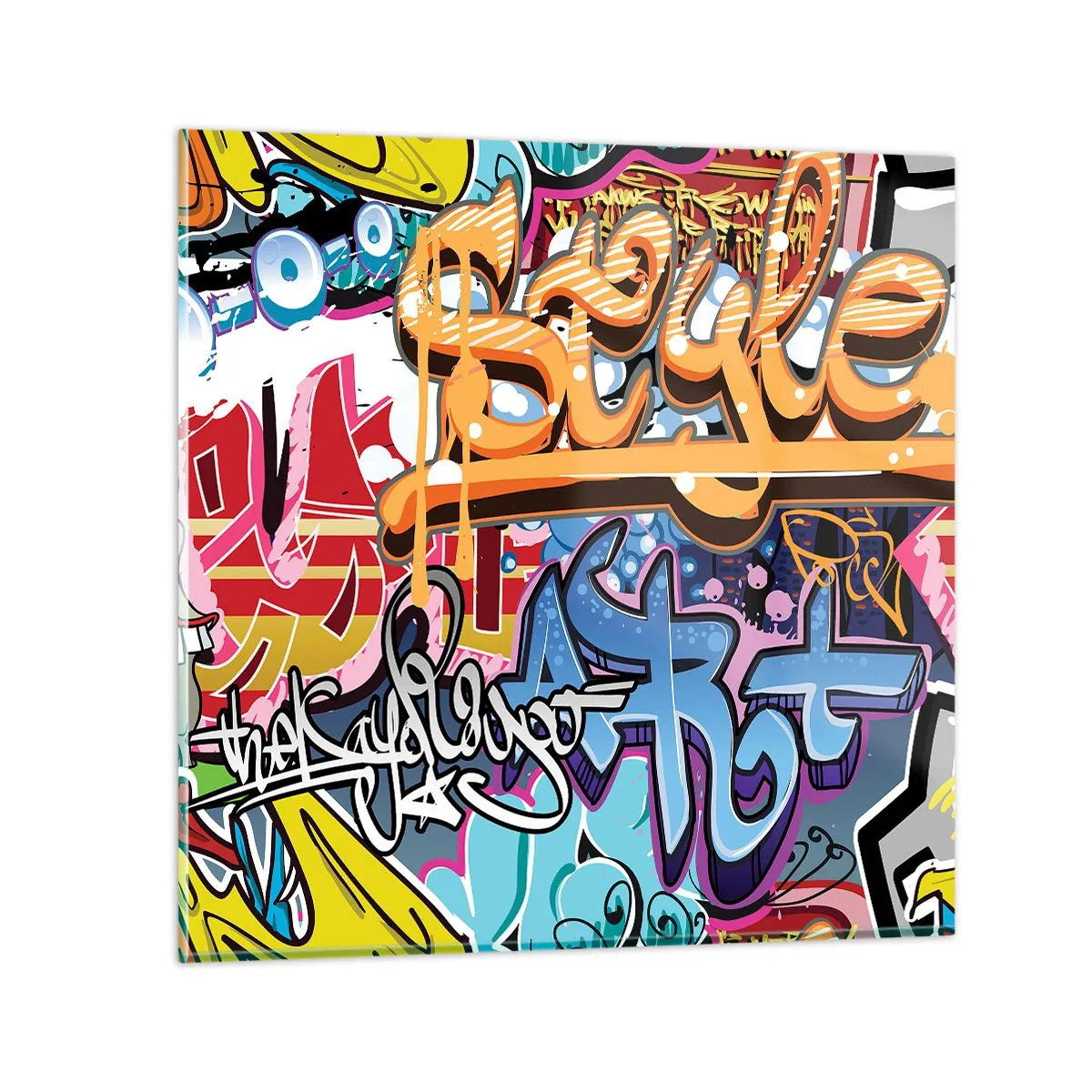 Obraz na szkle - Murale, murale, murale… - 30x30 cm