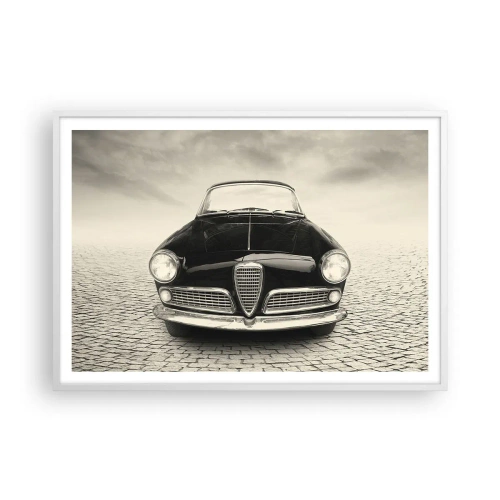 Plakat w białej ramie - I jak mnie nie kochać? - 100x70 cm