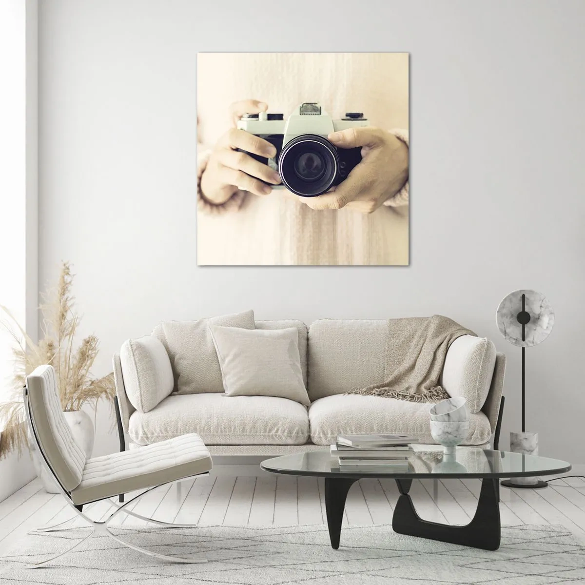 Obraz na szkle - By widzieć więcej… - 70x70 cm