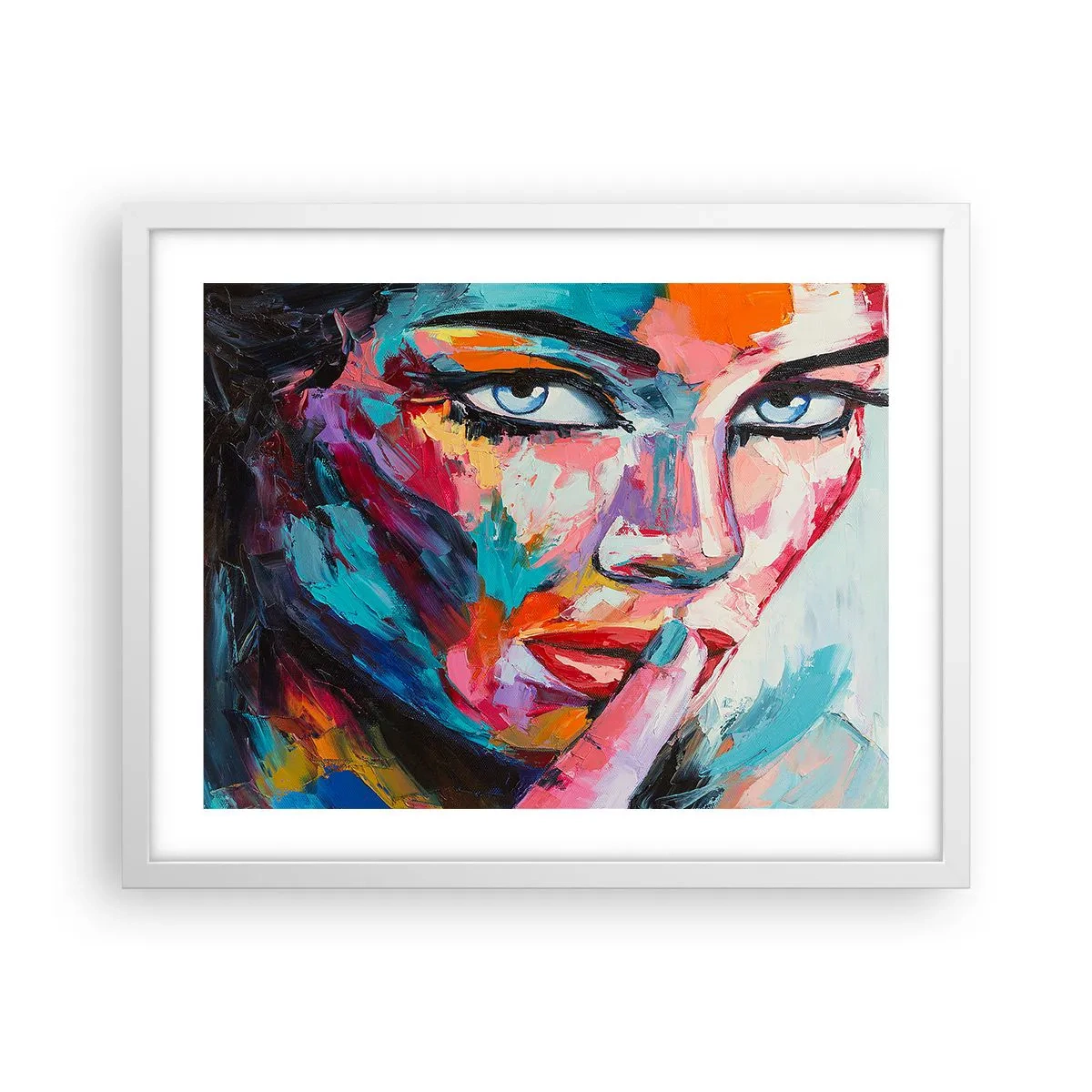 Plakat w białej ramie - Nasza pierwsza tajemnica - 50x40 cm