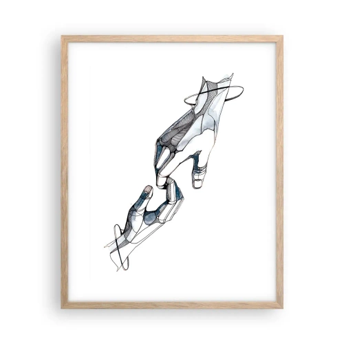 Plakat w ramie jasny dąb - Dobry gest - 40x50 cm