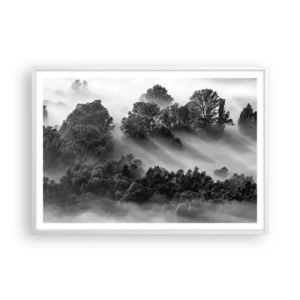 Plakat w białej ramie - Wstający ze snu - 100x70 cm