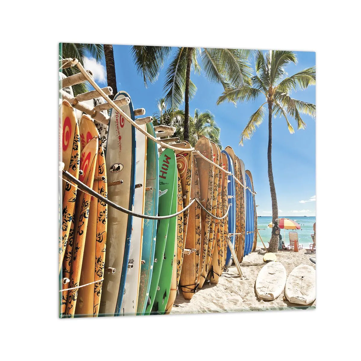 Obraz na szkle - Słoneczna zabawa - 70x70 cm