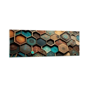 Obraz na szkle - Arabskie ornamenty – wariacja - 90x30 cm
