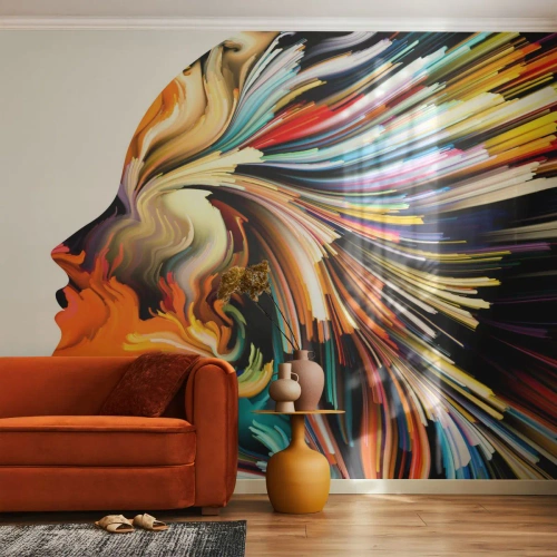 Fototapeta Samoprzylepna Deluxe Sticker - Eksplozja wyobraźni - Abstrakcja, Kobieta, Grafika - 450x315 cm