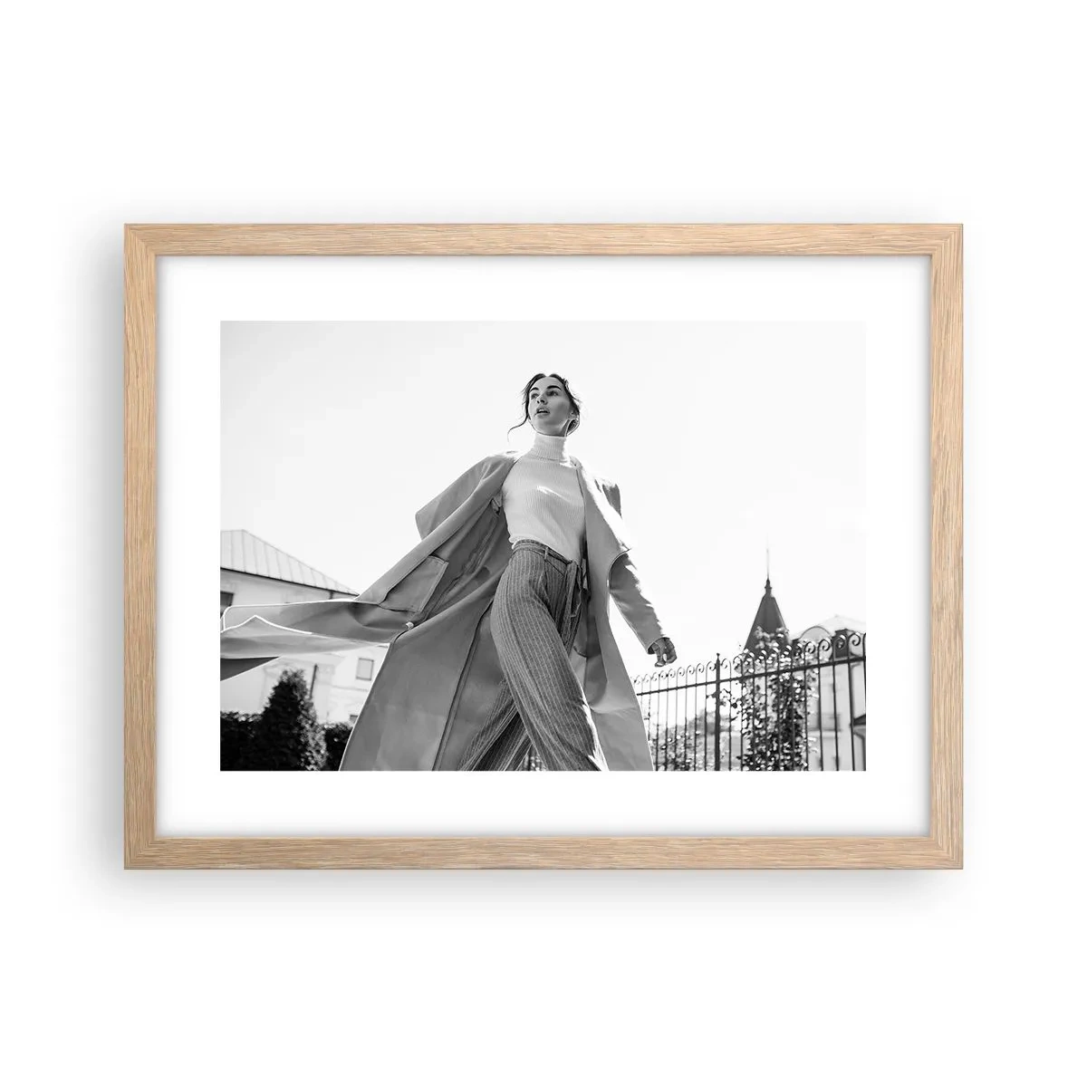 Plakat w ramie jasny dąb - Idziesz ze mną? - 40x30 cm
