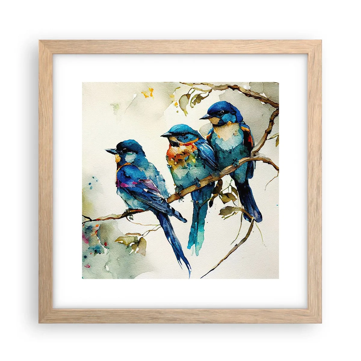 Plakat w ramie jasny dąb - Obraził się? - 30x30 cm