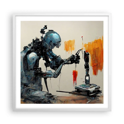 Plakat w białej ramie - Już jutro… - 60x60 cm
