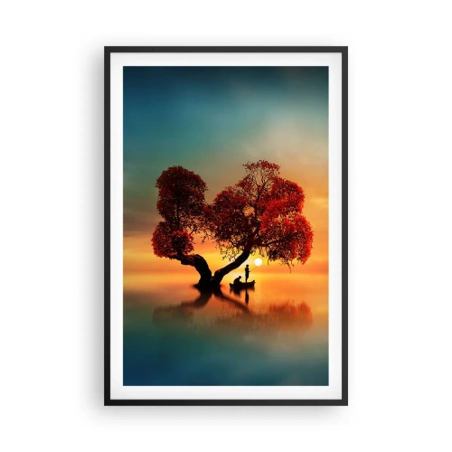 Plakat w czarnej ramie - Oddaleńcy i ciszyzna bezświata - 61x91 cm