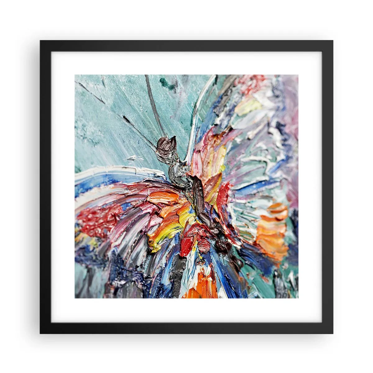 Plakat w czarnej ramie - Pomalowany przez naturę - 40x40 cm