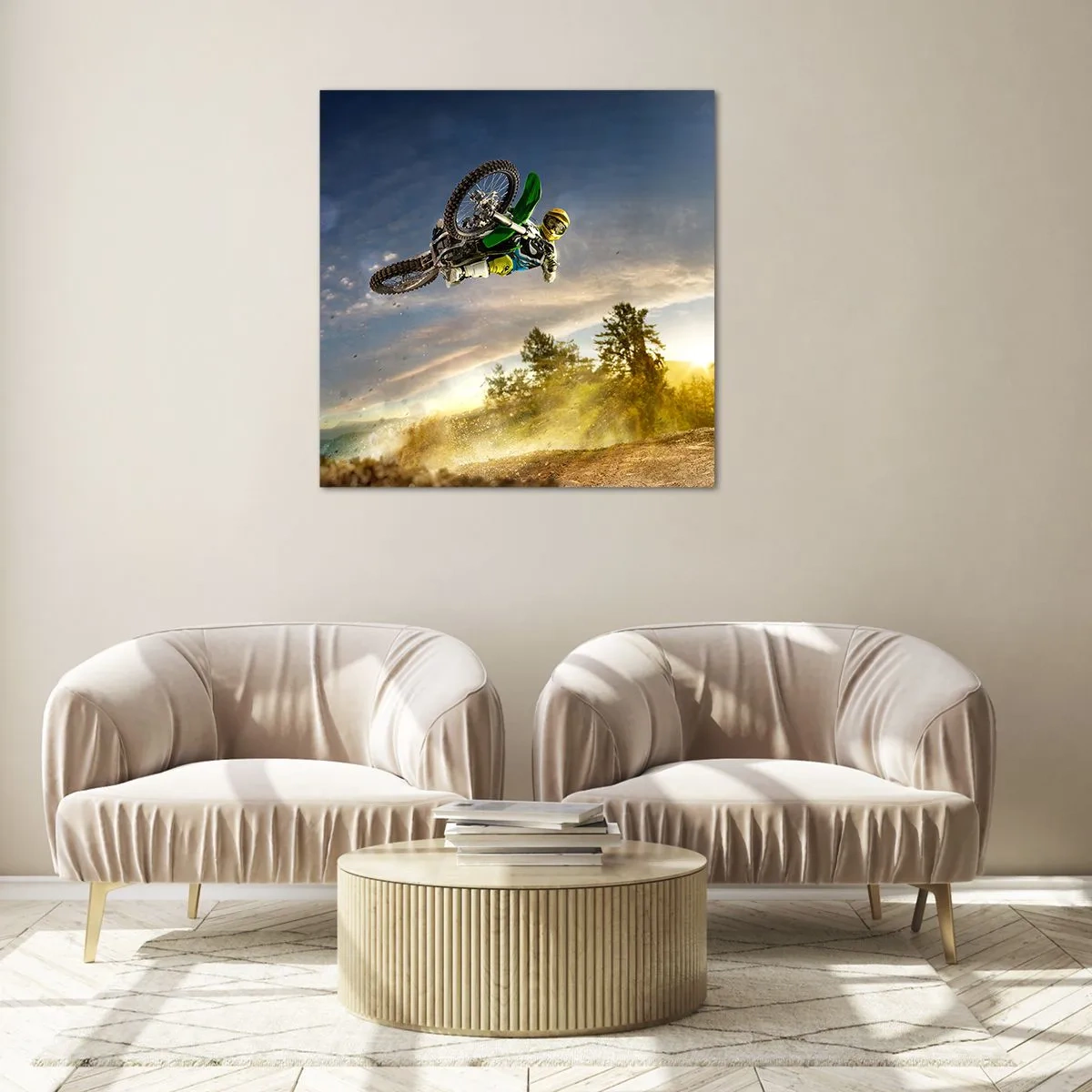 Obraz na szkle - Włącz emocje! - 60x60 cm