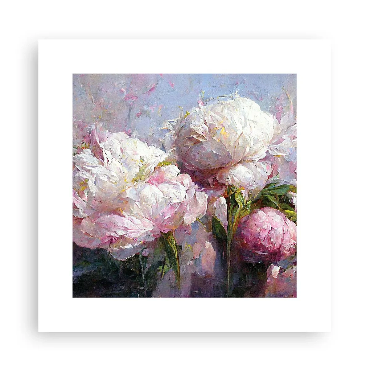 Plakat - Kipiący życiem bukiet - 30x30 cm