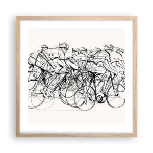 Plakat w ramie jasny dąb - Wespół w zespół - 50x50 cm