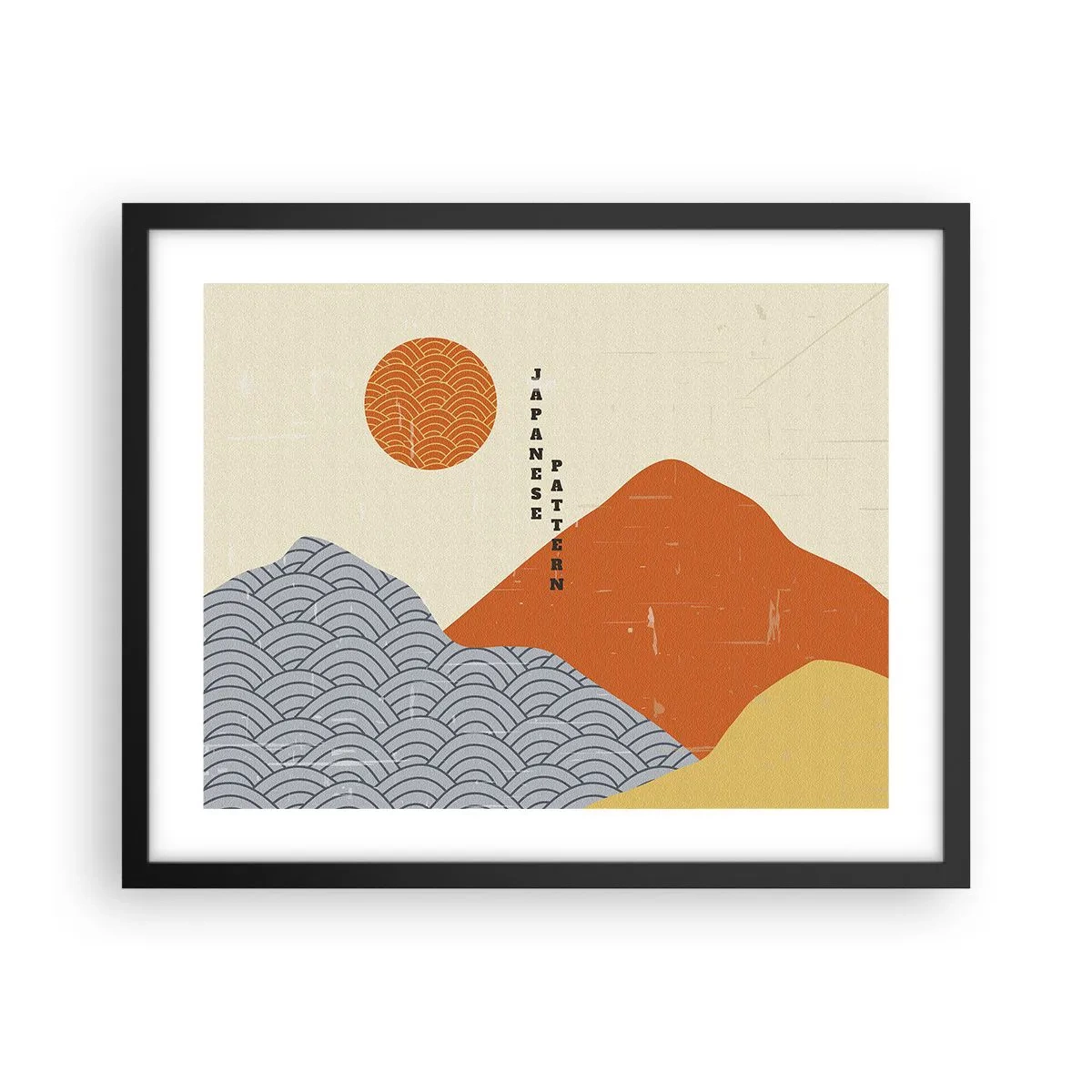 Plakat w czarnej ramie - W japońskim duchu - 50x40 cm