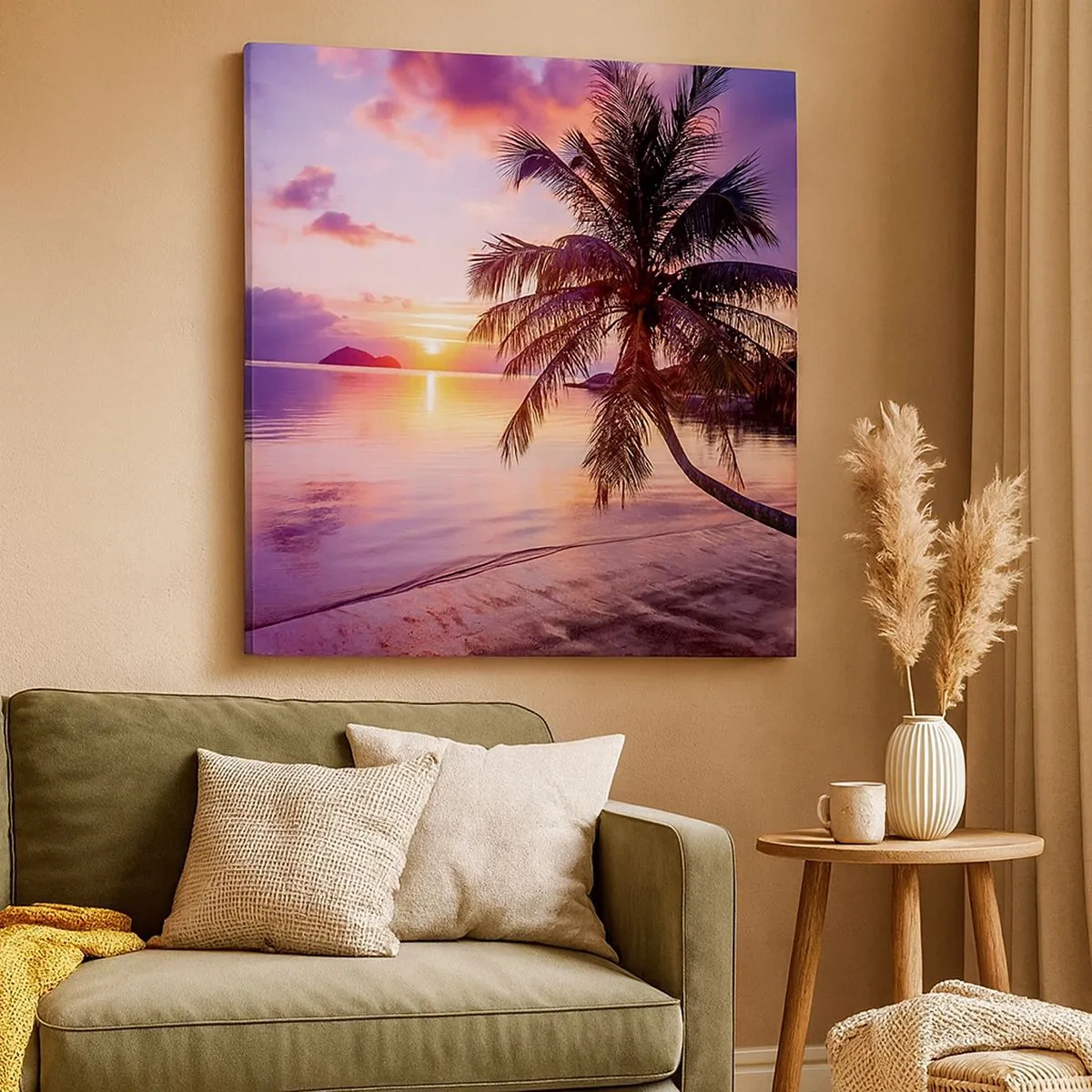 Obraz na płótnie - Błogość aż po horyzont - 30x30 cm