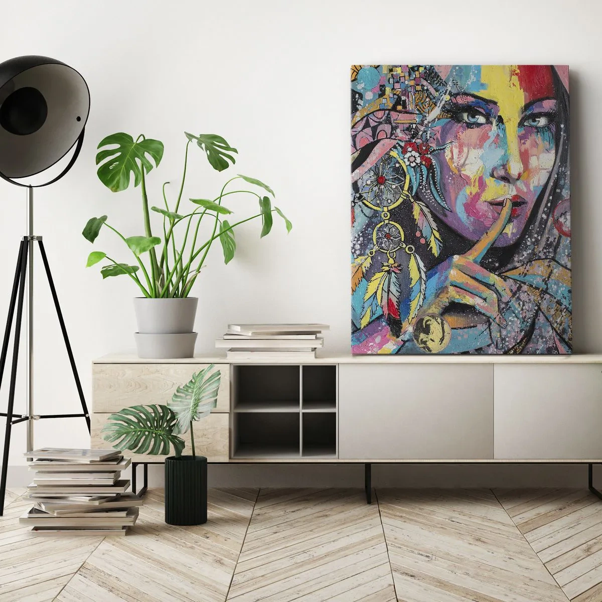 Obraz na płótnie - Milcz, aż zrozumiesz - 55x100 cm