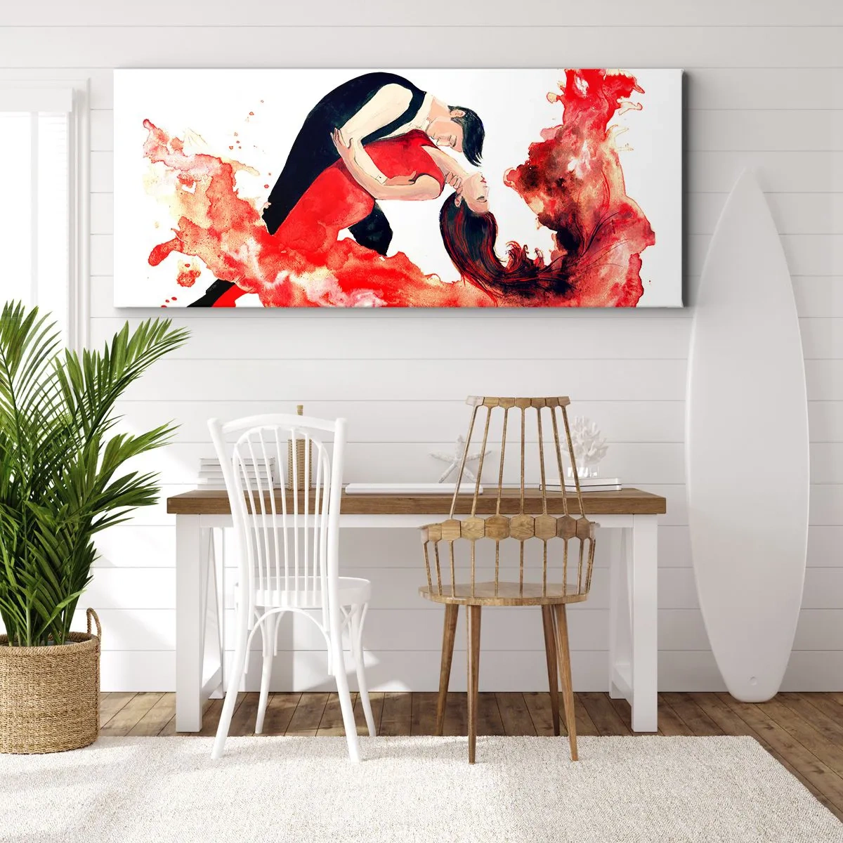 Obraz na płótnie - Tango - zmysłowa fala - 90x30 cm