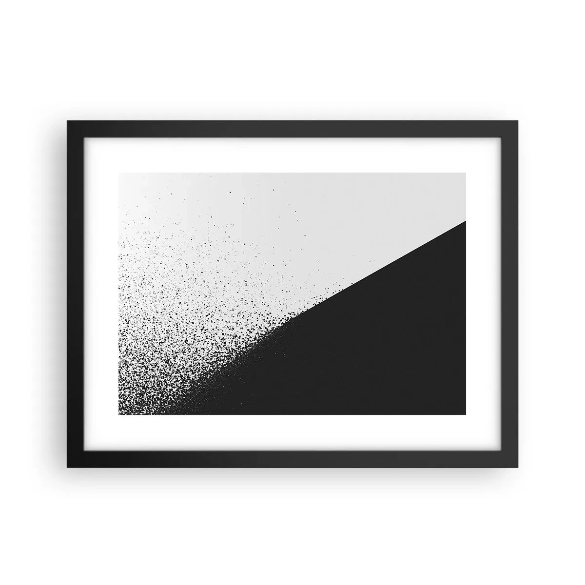 Plakat w czarnej ramie - Coraz szybciej, coraz więcej - 40x30 cm