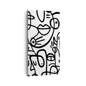 Obraz na płótnie - Twarze i miraże - 65x120 cm