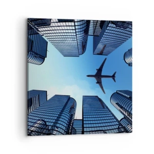 Obraz na płótnie - Widok ze szklanego wąwozu - 70x70 cm